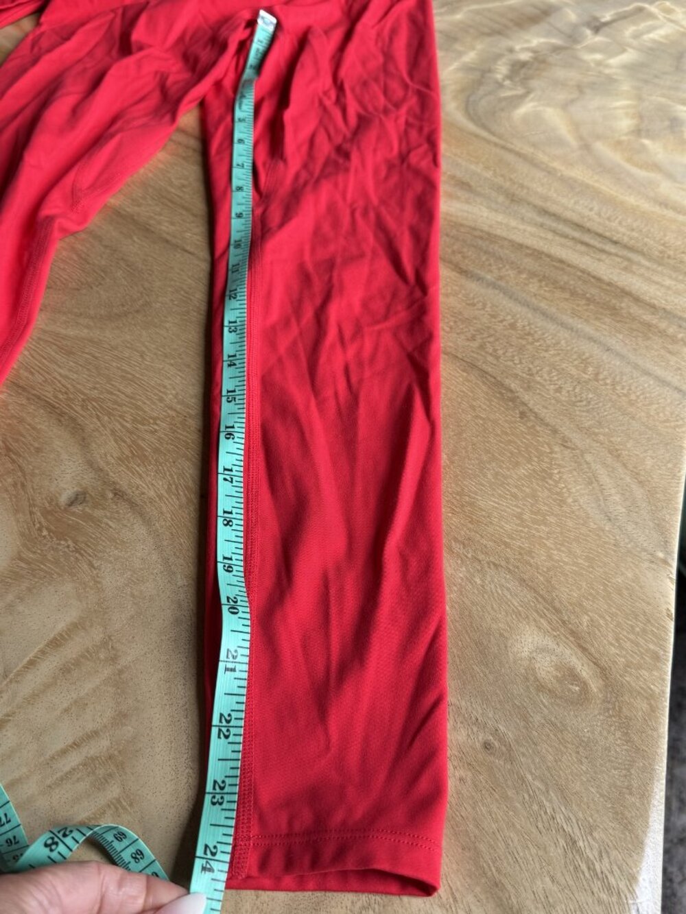 Red Crossover Strap Sports Bra and High Rise Legging Set Size XS - Picture 6 of 8